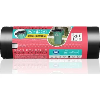 Pytle na odpadky viGO Pytle na odpad ViGO! - 70x105cm / 120l / 32my / 10ks / černá 267329