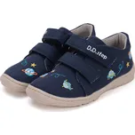 DDstep Barefoot plátěné tenisky D.D.step C077-51663A Royal Blue Velikost: 22