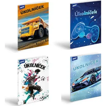Sešit Úkolníčky - A6 / mix motivů pro kluky 271290