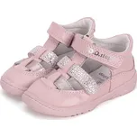 DDstep Kožené Barefoot sandálky D.D.step H077-51332C Baby Pink Velikost: 30