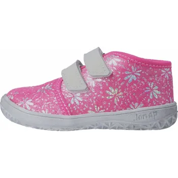 Dívčí obuv Jonap barefoot tenisky B17 růžová květ Velikost: 30