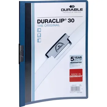 Durable Desky A4 Duraclip - kapacita 30 listů / modrá 404392