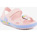 Sandálky Coqui YOGI Candy Pink/Candy Blue Rainbow + Amulet Velikost: 34/35