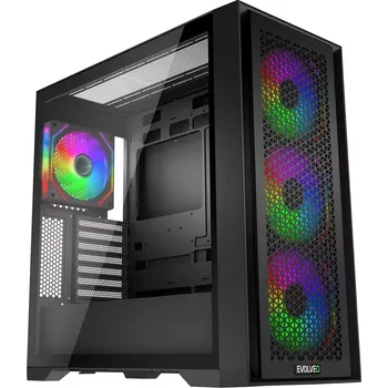 PC skříň EVOLVEO Rhino, eATX/ATX/4x ARGB 120mm/bočnice