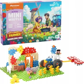 ostatní stavebnice Marioinex stavebnice WAFFLE mini FARMER - Točící se mlýn, 109 dílků