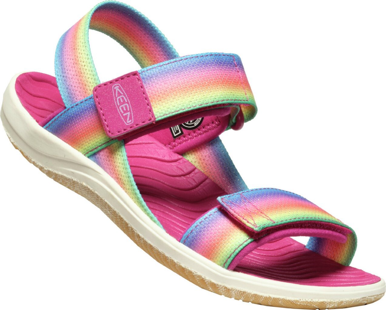 Sandály KEEN Elle Backtrap JR rainbow/festival fuchsia Velikost: 39