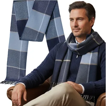 Šála Pako Jeans šála modrá 180 cm - unisex