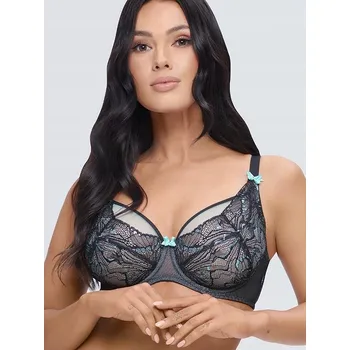 Podprsenka 75E Jiřina Geisha K38 černá máta podprsenka soft