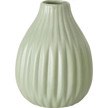 Váza Boltze Home Keramická pruhovaná váza, ESKO, zelená
