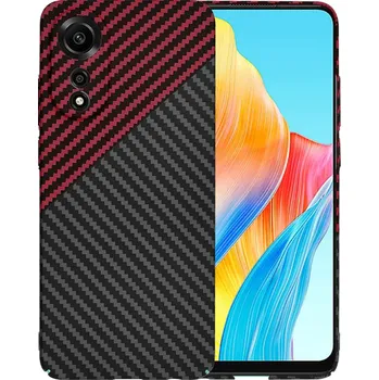 Pouzdro na mobilní telefon Obal Techsuit Carbonite FiberShell Oppo A78 4G Red Vortex