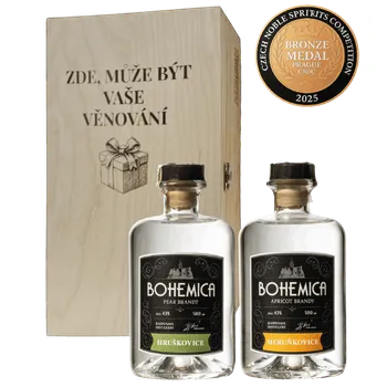 Pálenka Dárková sada BOHEMICA Hruškovice a Meruňkovice s věnováním