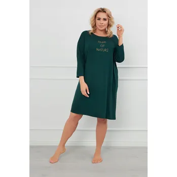 Dámské noční prádlo Noční košile Italian Fashion , 3/4 rukáv, pod kolena, velikost XXL