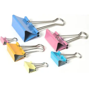 Kancelářská sponka Conmetron Klipy kovové barevné RON - 19 mm 35220