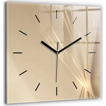Hodiny Skleněné hodiny Dekor Nástěnné Tiché ručičky Kuchyně Abstraktní světlo