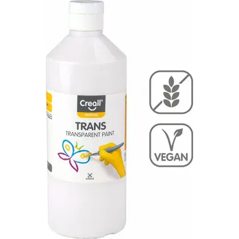 Speciální výtvarná barva Creall Transparentní barva Creall Trans - 500 ml / bílá 544839