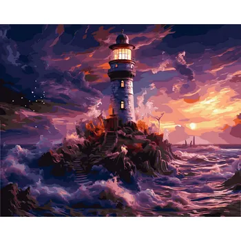 MALOVÁNÍ PODLE ČÍSEL Kreativní obraz k vymalování podle čísel s rámem OhArt