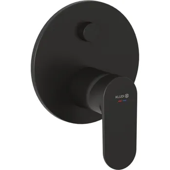 Vodovodní baterie Kludi Baterie pod omítku, pro 2 spotřebiče, matná černá - 327593975