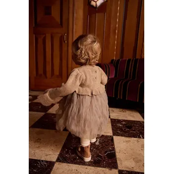 Dámské šaty Kojenecké šaty s přídavkem vlny Donsje Paulien Dress 4103200.74.92 béžová 80X, vel. 74