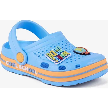 Dívčí pantofle Sandálky Coqui LINDO Lt.Blue/Lt.Orange Cool School + amulet Velikost: 30/31