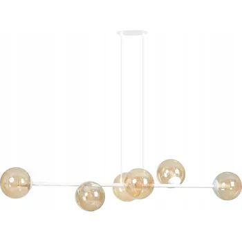 ROSSI 6 WH MIODOWY Závěsné svítidlo Ocel lakovaná. sklo Bílá 10W MAX LED