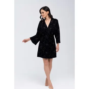 Dámský župan Dámský župan kimono s rukávy KOI černý [L]