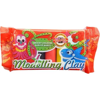 Modelovací hmota Koh-i-noor Plastelína - 6 barev / 100 g 404290