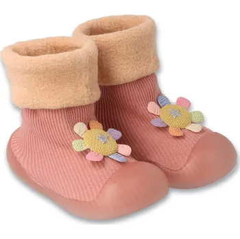 Chlapecká obuv Botičky Befado 002P054 růžová kytička Velikost: 22