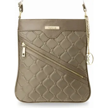 Kabelka Felice kabelka, typ kabelka přes rameno, eko kůže, béžová