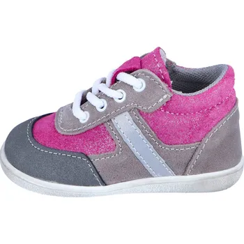 Dívčí obuv Jonap kožené boty 051M šedá růžová devon Velikost: 22