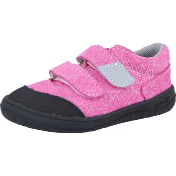 Dívčí polobotky Jonap barefoot boty B22SV růžová tisk Velikost: 23