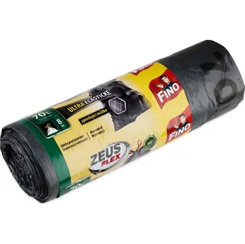 Pytle na odpadky Pytle do koše Fino stahovací - 55x85cm / 70l / 35my / 8ks / černá 471453