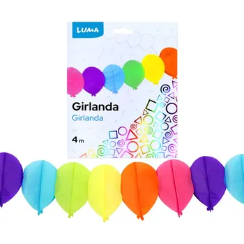 Luma Girlanda papírová - 4 m / balónky 271307