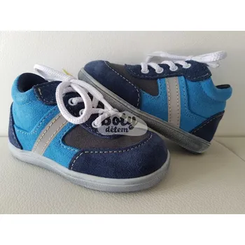 Dívčí polobotky Jonap kožené boty 051S light tmavomodrá Velikost: 19