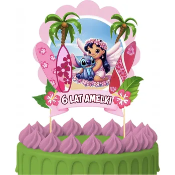 Obraz ZÁPICH DO DORTU 100 let starý Stitch Stitch Ozdoby na dort se postavičkami Stitch 5