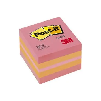 Samolepící bloček 3M Samolepicí bločky Post-it minikostky - růžová / 400 lístků 404149