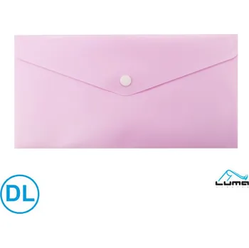 Luma Spisové desky s drukem LUMA - DL / pastelová růžová 245642