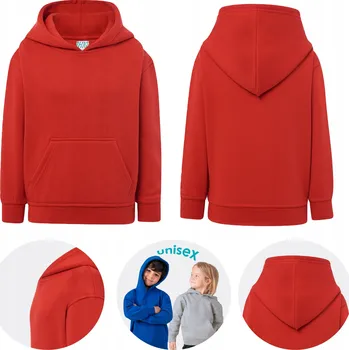 Chlapecká mikina Dětská mikina JHK polyester červená, velikost 104