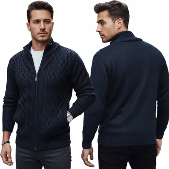 Pánský svetr DStreet svetr wx2250 modrý pologolf velikost XXL