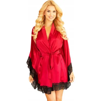Dámské noční prádlo ŽUPAN MAHE SATÉN ~XL~ Bordó KALIMO