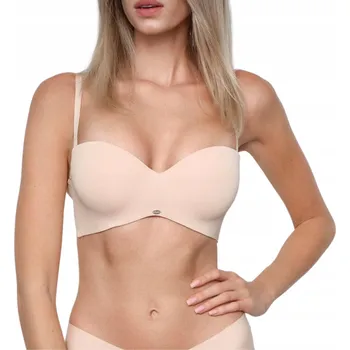 Dámské spodní prádlo Marilyn podprsenka bardotka, balkonetka béžová velikost 80C