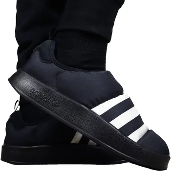 Pánská zimní obuv Pánské boty Adidas ZATEPLENÉ ZIMNÍ NAZOUVÁKY TEPLÉ papuče bačkory na zimu