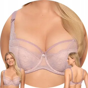 Podprsenka Polovyztužená podprsenka Gaia Armina Světle fialová 65G