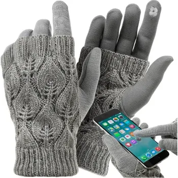 Pracovní rukavice R26073 Rukavice pro dotykovou obrazovku - šedé Trizand