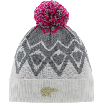 Čepice Zimní čepice dětská EISBÄR Ziggy OS Pompon MÜ kids white-graumele-pittipink