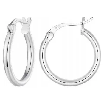 Náušnice Kruhové náušnice 18mm kruhy z klasického stříbro 925