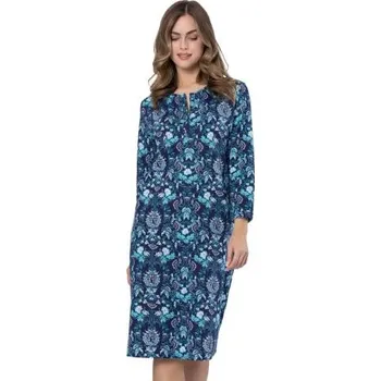 Dámské noční prádlo Dámská noční košile Arleta 1653 LEVEZA granát (modrá) XL