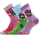 3PACK dívčí ponožky Boma - Krtek froté, mix holka Barva: Mix barev, Velikost: 30-34