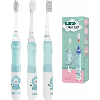 Elektrický zubní kartáček NENO Kartáček dětský elektrický pro děti Fratelli - modrá 6r+