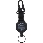 Wisport® Karabina Key-Back se samonavíjecí šňůrou Wisport®, Barva: Černá, Velikost: Small