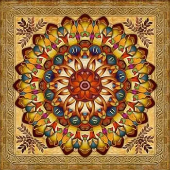 Obraz Diamantová mozaika 7D Mandala Kolo Barva 30X40 Výšivka